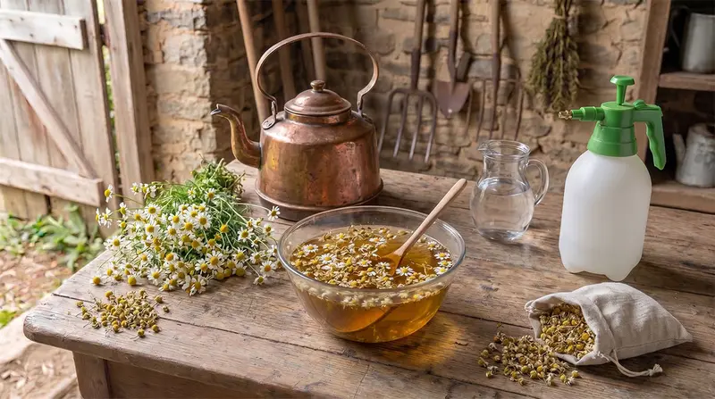Fungicida té de manzanilla